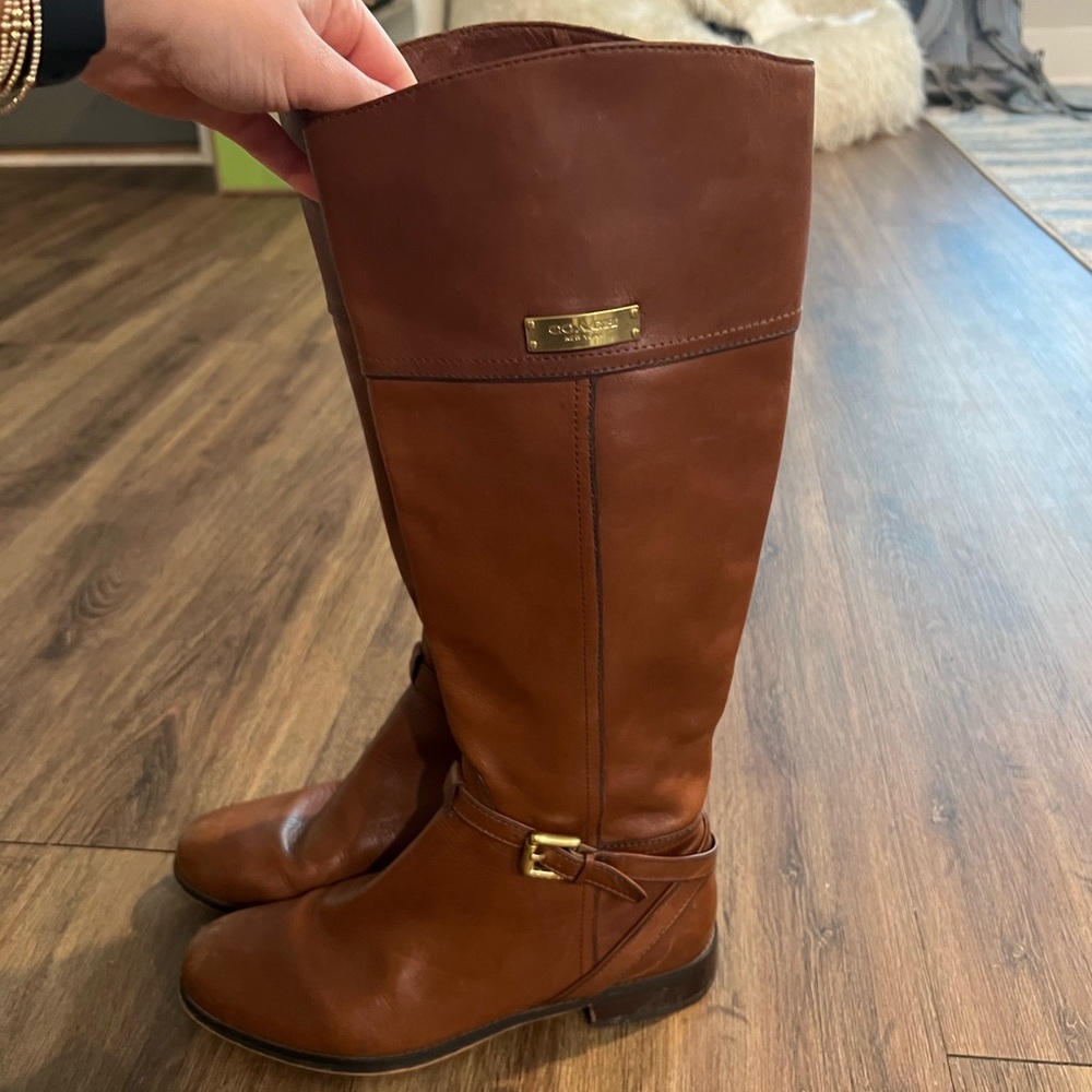 Coach tall riding boots
